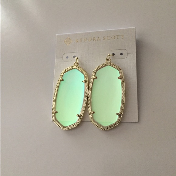 Kendra Scott Gold Iridescent Danielle Earrings - Picture 2 of 8